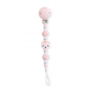 Portachupetes Foxy Rosa