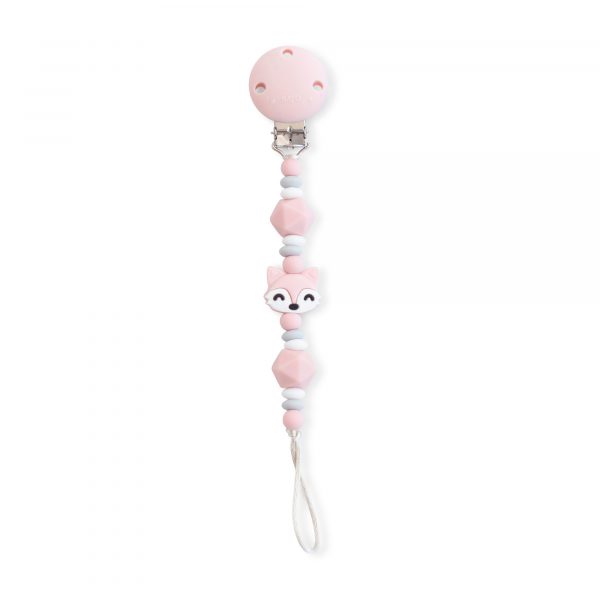 Portachupetes Foxy Rosa