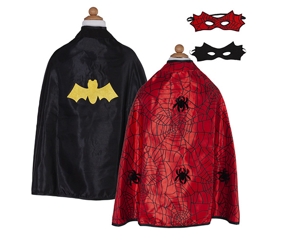 Capa reversible araña/murciélago