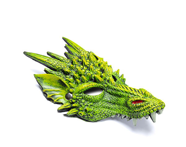 Máscara dragón verde