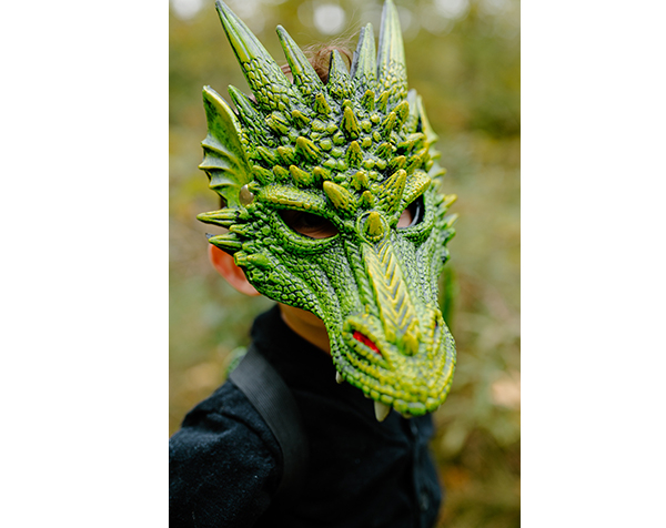 Máscara dragón verde