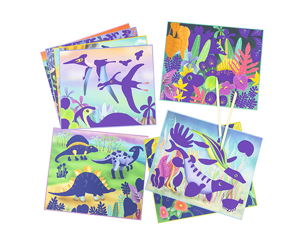 Arte para rascar Dinosaurios
