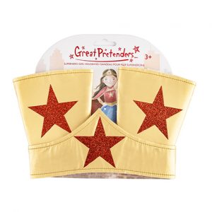 Diadema y brazaletes de superhéroe