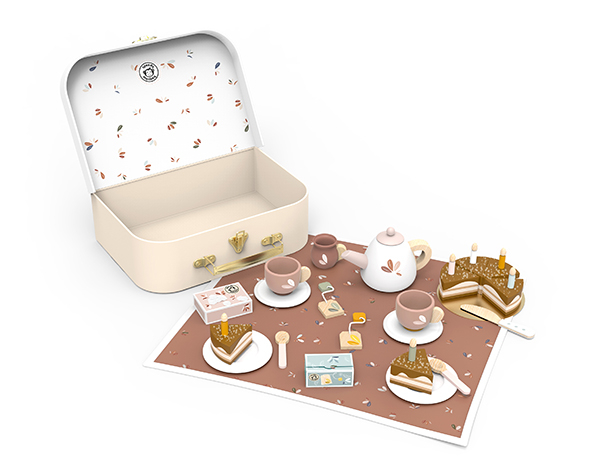 Maletín set de té cumpleaños