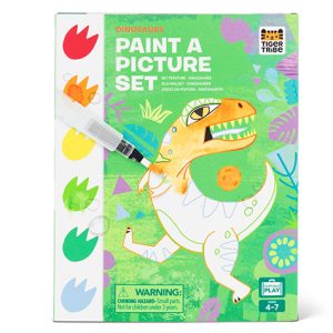 Set pintura acuarela Dinosaurios