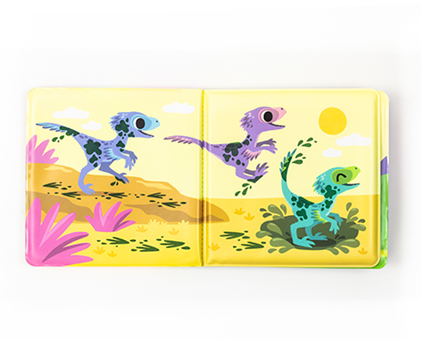Libro de baño Dinosaurios