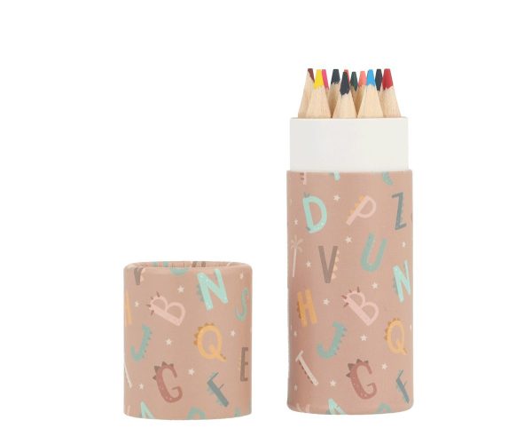 Tubo 12 Lápices Funny Letters