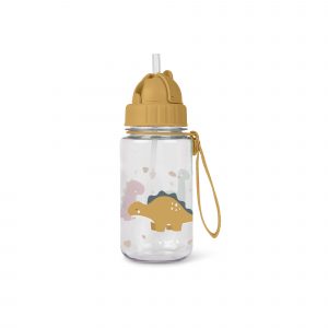 Botella con pajita Happy Dinos