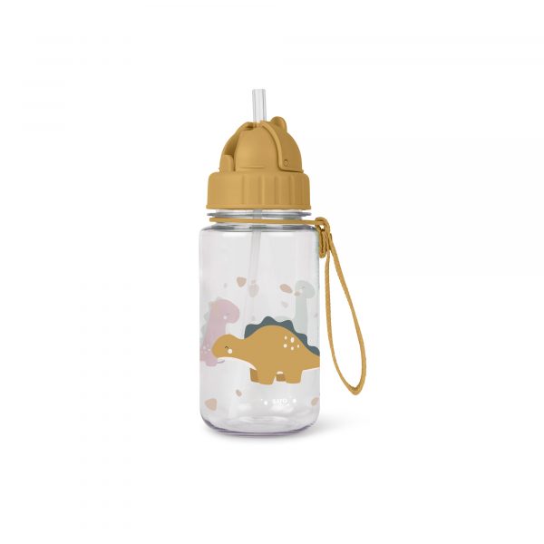 Botella con pajita Happy Dinos