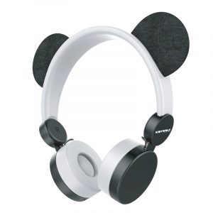 Auriculares Kidyears panda blanco/negro