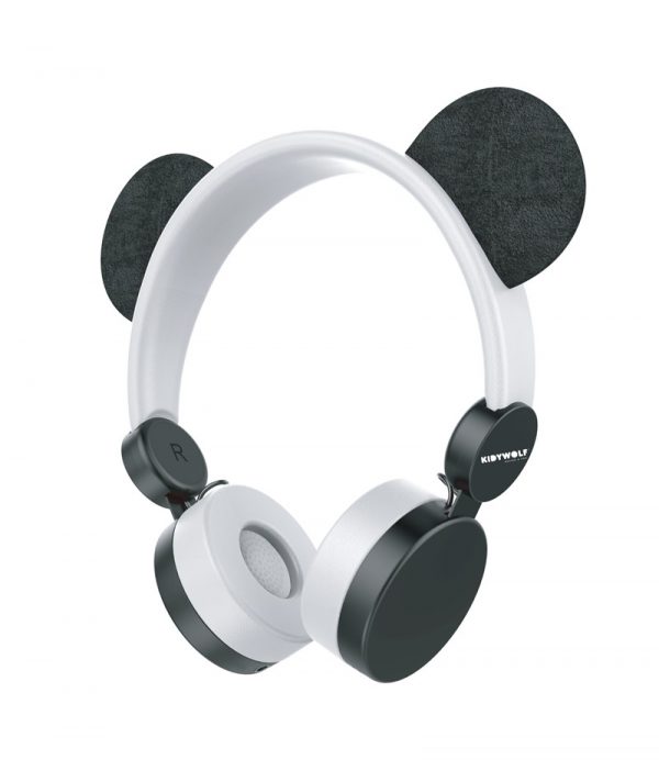 Auriculares Kidyears panda blanco/negro