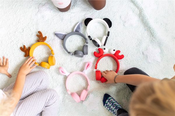 Auriculares Kidyears panda blanco/negro