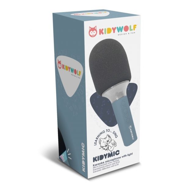 Micrófono-karaoke-altavoz Kidymic azul