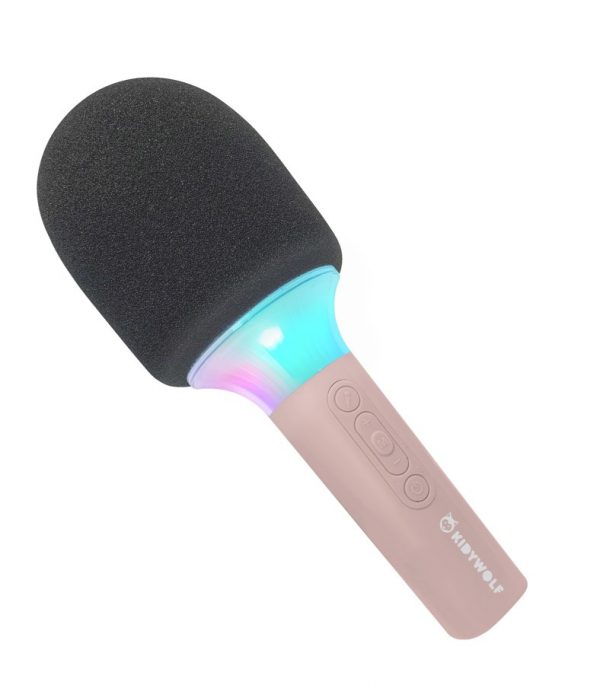 Micrófono-karaoke-altavoz Kidymic rosa