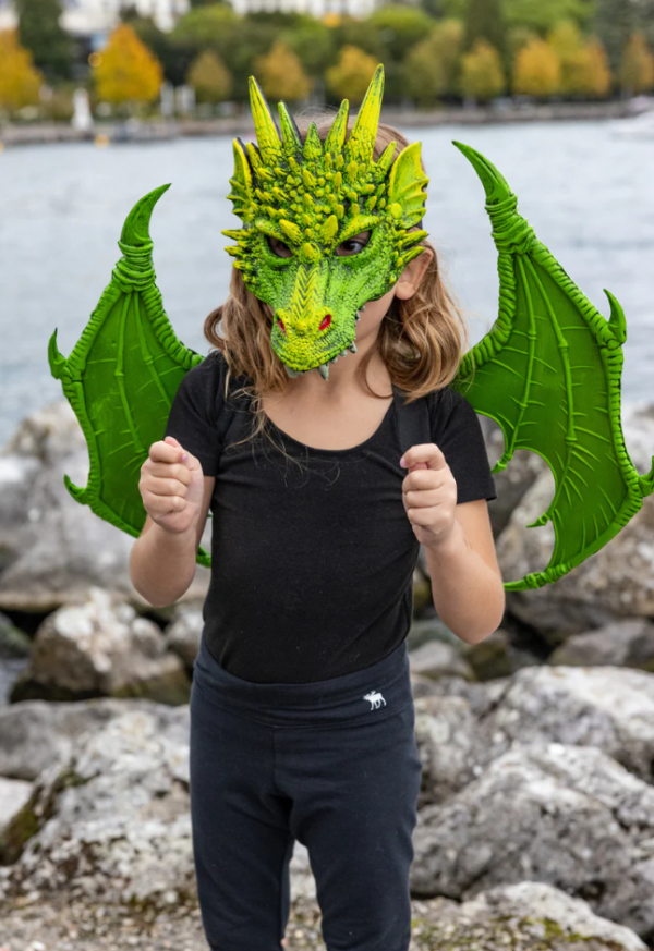 Máscara dragón verde
