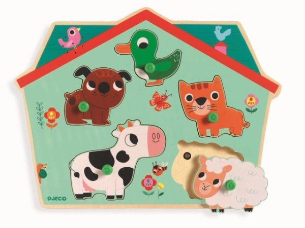 Puzzle encajable Ouaf woof musical