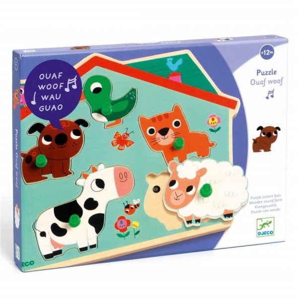 Puzzle encajable Ouaf woof musical