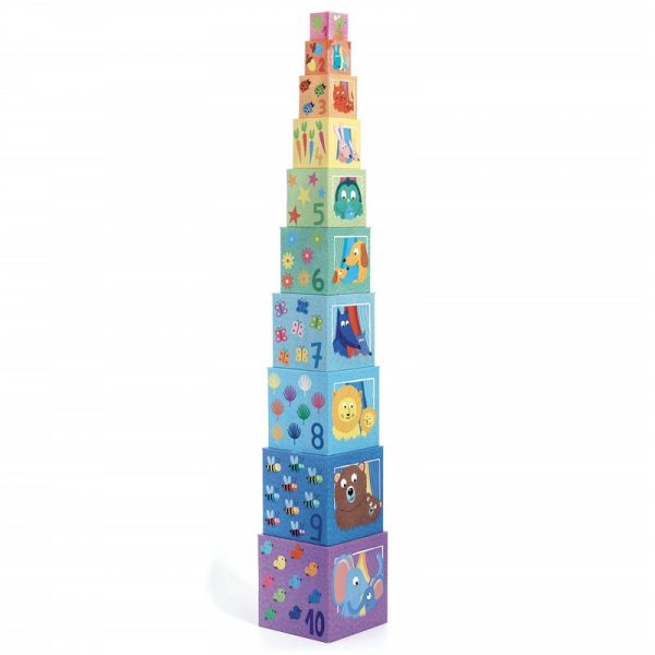 Primera Edad 10 Cubos apilables Rainbow