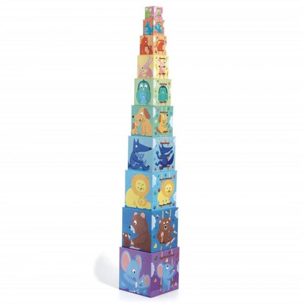 Primera Edad 10 Cubos apilables Rainbow