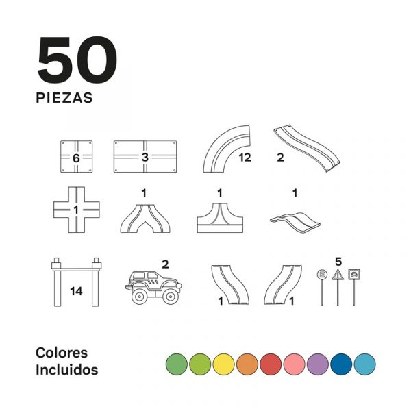 Imanix Pista de Carreras 50 pzas.