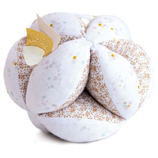 Pelota sonajero Montessori blanca