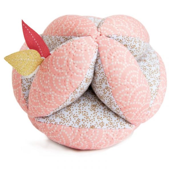 Pelota sonajero Montessori rosa