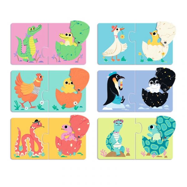 Puzzle dúo Huevos divertidos