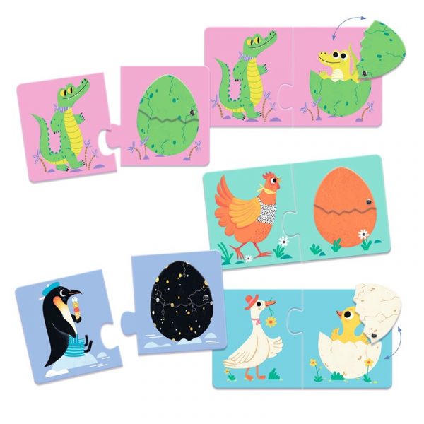 Puzzle dúo Huevos divertidos