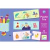 Puzzle trío Mi vida diaria