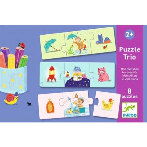 Puzzle trío Mi vida diaria