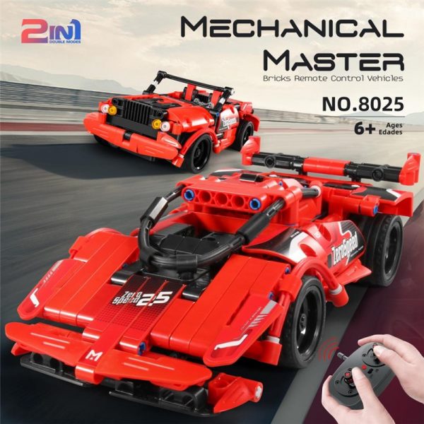 Coche de carreras radio control 2 en 1 - 351pzas iMMaster