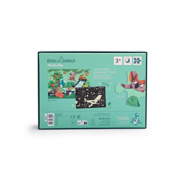 Puzzle fosforescente La Cascada Jungla 24pcs