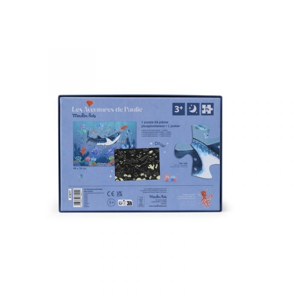 Puzzle fosforescente Bajo el mar Paulie 24pcs