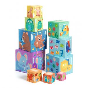 Primera Edad 10 Cubos apilables Rainbow