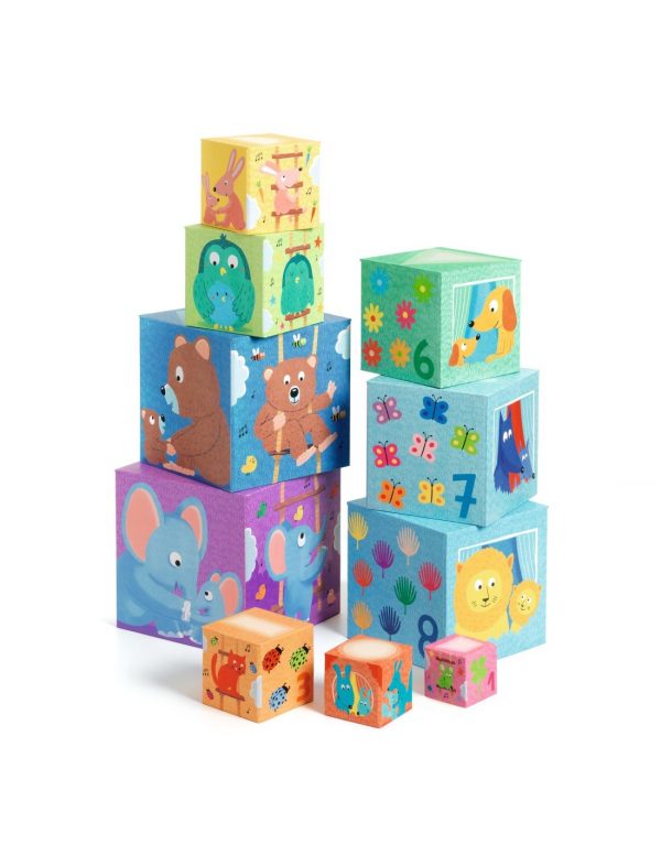 Primera Edad 10 Cubos apilables Rainbow