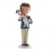 Figura niño con perro comunión