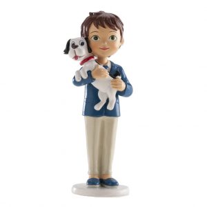 Figura niño con perro comunión