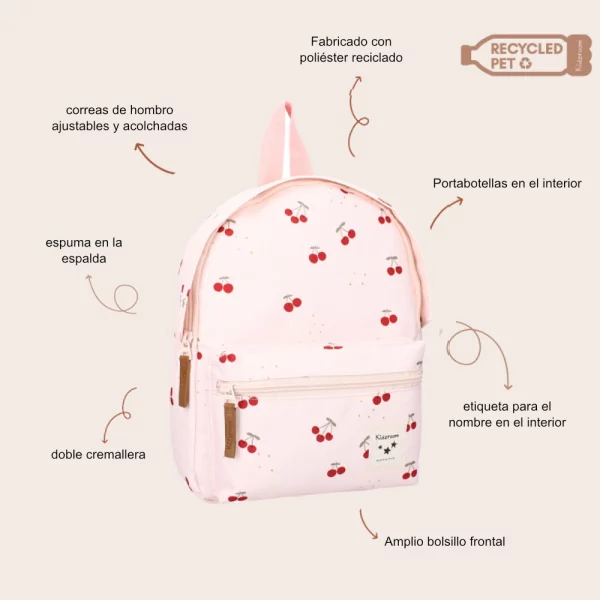 Mochila infantil Paris Secret Garden Pink