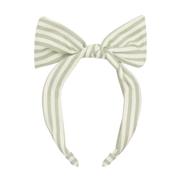Diadema lazo Green Stripy