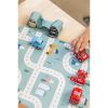 Juego Mantel con Circuito Menta + 3 mini coches