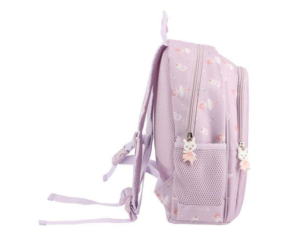Mochila Mediana Ballet + Llavero Star coral pink