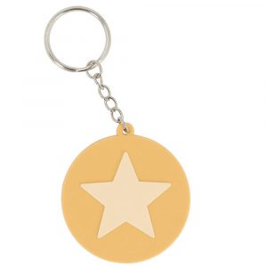 Llavero Silicona Star Mustard