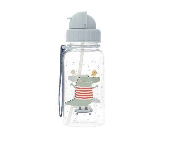 Botella tritán pajita Croc