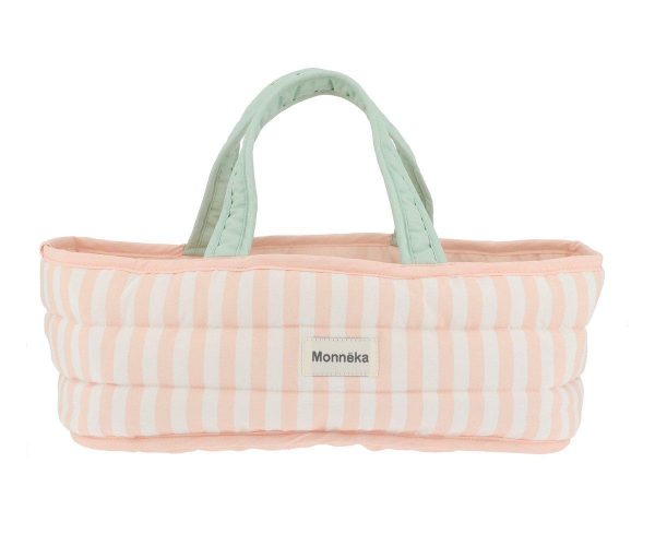 Capazo Muñecas Stripes Pink