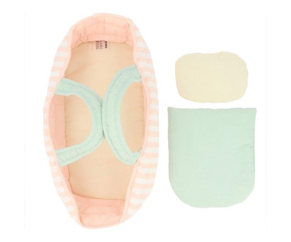 Capazo Muñecas Stripes Pink