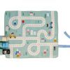 Juego Mantel con Circuito Menta + 3 mini coches