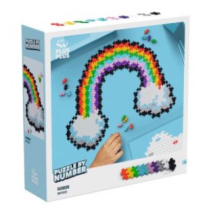 Plus-Plus Puzzle con números Arcoíris