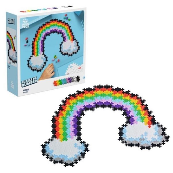 Plus-Plus Puzzle con números Arcoíris