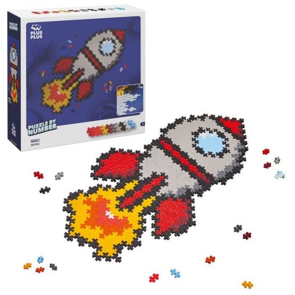 Plus-Plus Puzzle con números Rocket