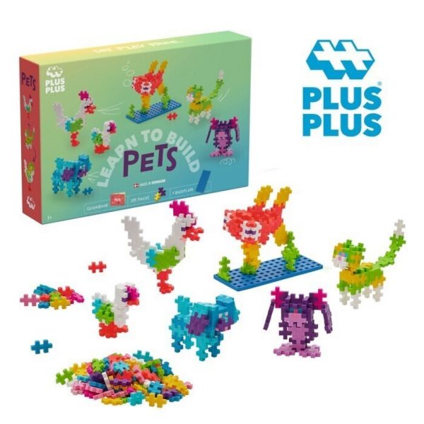 Plus-Plus Aprende a construir Mascotas 275pcs.